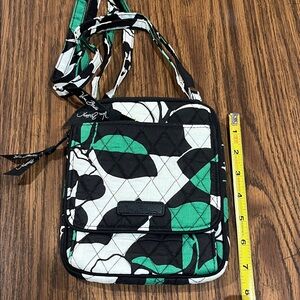 Vera Bradley Black and Green Crossbody Bag